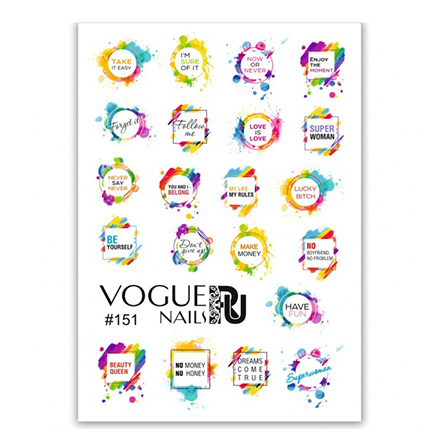 Vogue Nails, Слайдер-дизайн №151