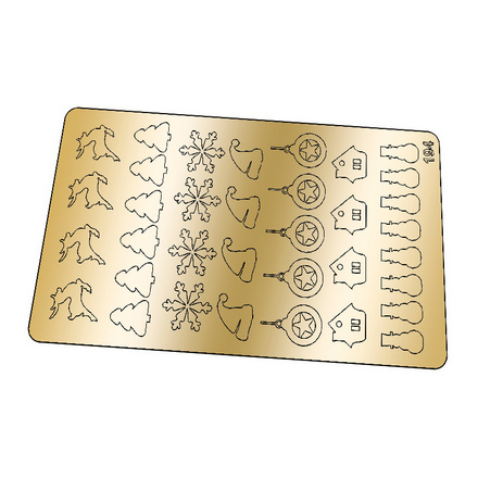 Freedecor, Металлизированные наклейки №194, золото