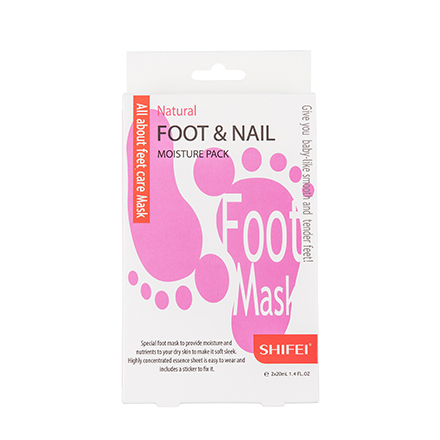 Shifei, Маска для ног Natural Foot&Nail Moisture, 1 шт.