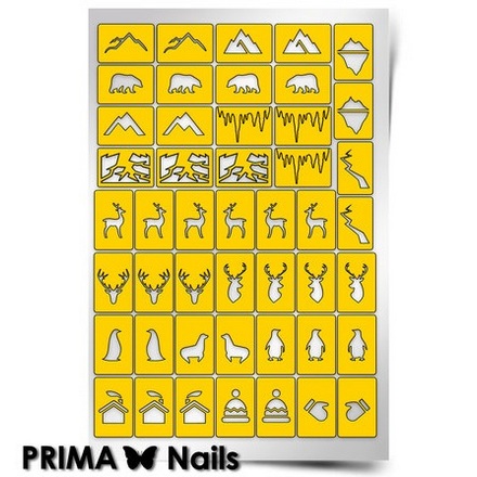 Prima Nails, Трафареты «Северный полюс»