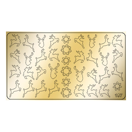 Freedecor, Металлизированные наклейки №197, золото