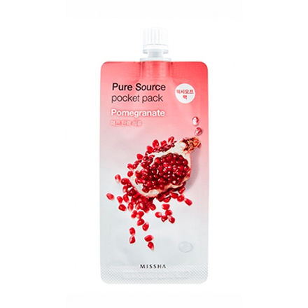 Missha, Маска для лица Pure Source Pomegranate, pocket pack,