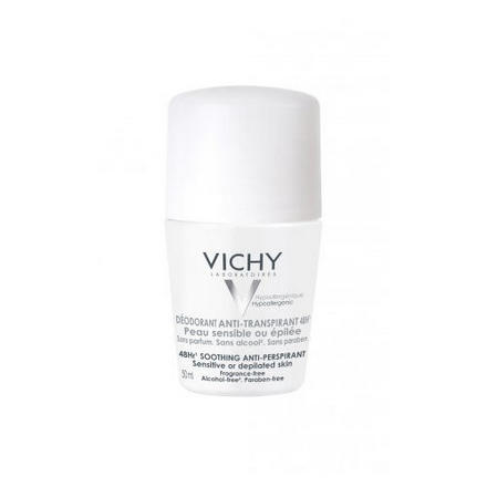 Vichy, Дезодорант-шарик для очень чувствительной кожи, 50 мл