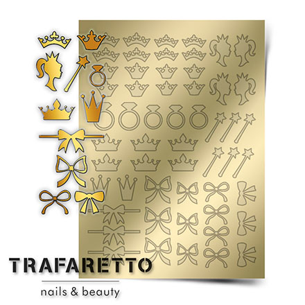 Trafaretto, Металлизированные наклейки PR-01, золото