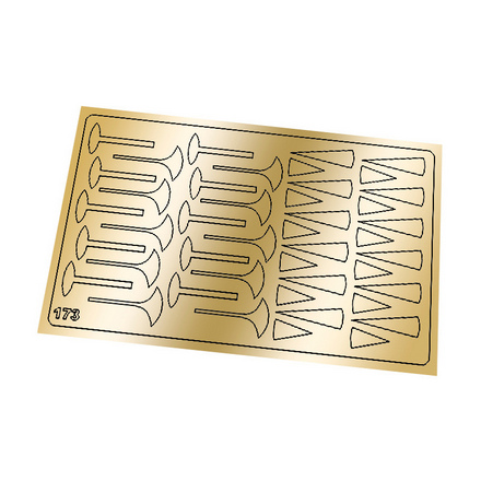 Freedecor, Металлизированные наклейки №173, золото