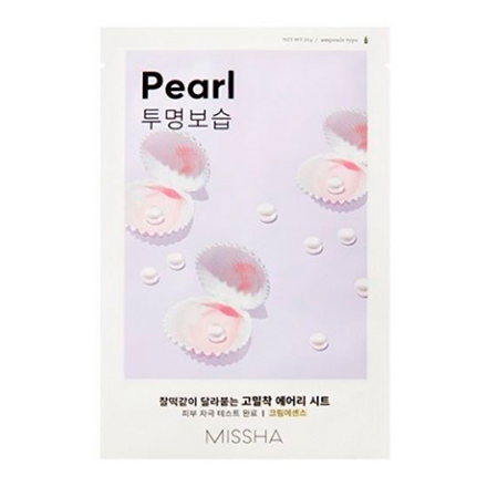 Missha, Тканевая маска для лица Airy Fit Pearl, 19 г