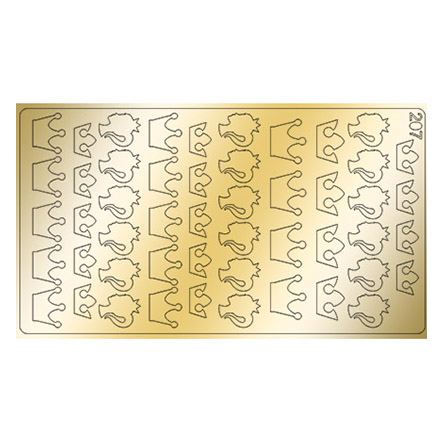 Freedecor, Металлизированные наклейки №207, золото