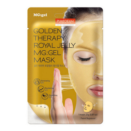 Purederm, Маска для лица Golden Therapy Royal Jelly, 23 г
