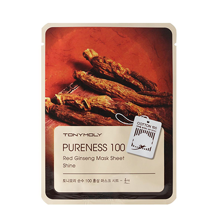 Tony Moly, Маска для лица Pureness 100 Red Ginseng Mask Shee