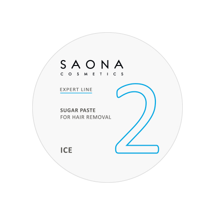 Saona Cosmetics, Сахарная паста для депиляции Ice, очень мяг