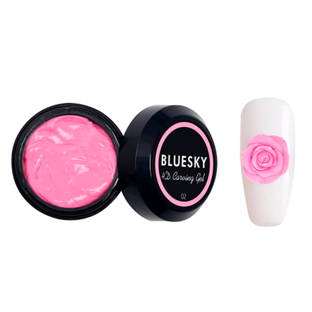 Bluesky, Пластилин Carving gel 4D №02, светло-розовый