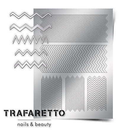 Trafaretto, Металлизированные наклейки GM-06, серебро