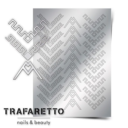 Trafaretto, Металлизированные наклейки CL-12, серебро