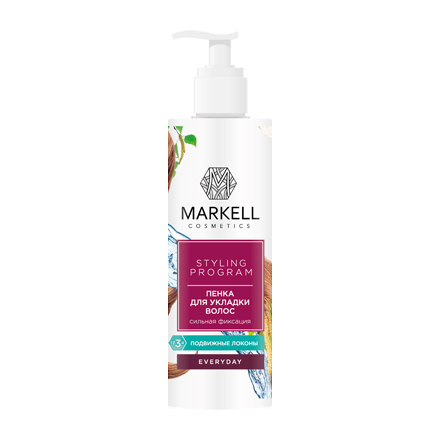 Markell, Пенка для укладки волос Everyday, сильная фиксация,