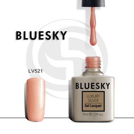 Bluesky, Гель-лак Luxury Silver №521