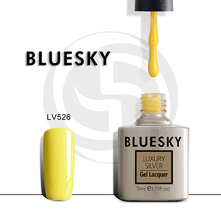 Bluesky, Гель-лак Luxury Silver №526