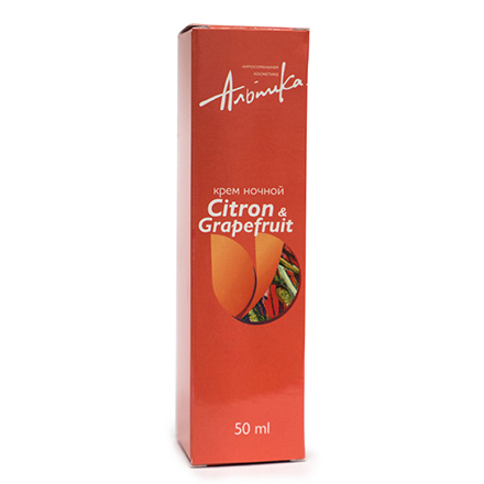 Альпика, Крем для лица Citron/Grapefruit, ночной, 50 мл