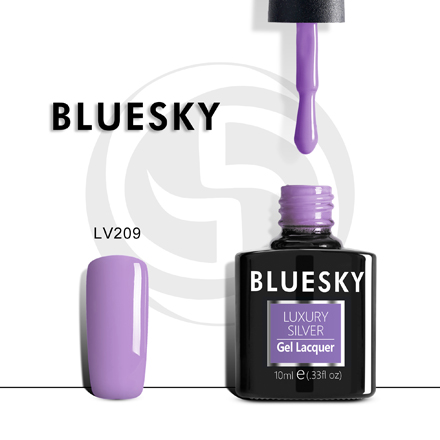 Bluesky, Гель-лак Luxury Silver №209