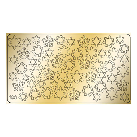 Freedecor, Металлизированные наклейки №196, золото