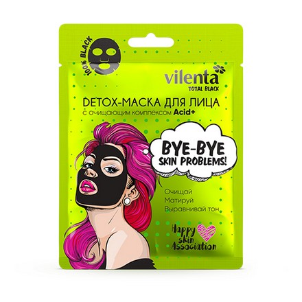 Vilenta, Detox-маска для лица c комплексом Acid+, 25 мл