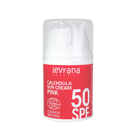 Levrana, Солнцезащитный крем «Календула» 50 SPF Pink, 50 мл