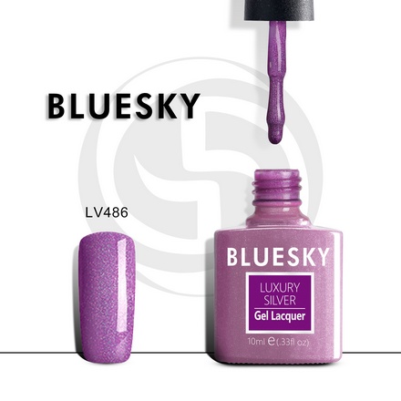 Bluesky, Гель-лак Luxury Silver №486