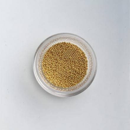 De.Lux, Бульонки металлические 0,8 мм, золото