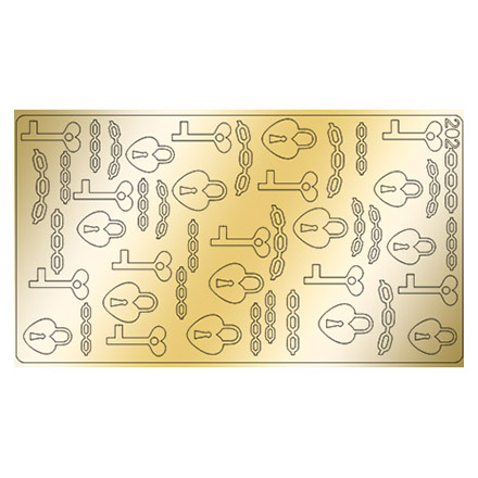 Freedecor, Металлизированные наклейки №202, золото