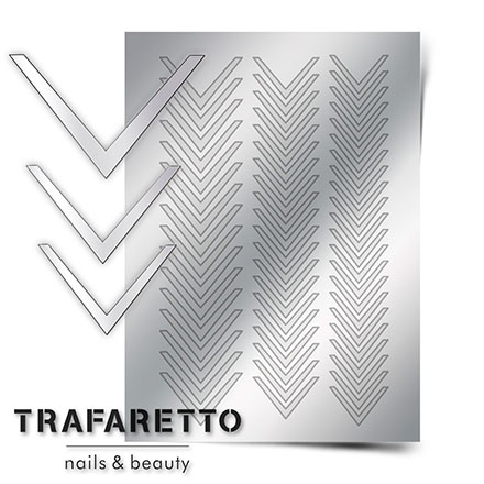 Trafaretto, Металлизированные наклейки CL-03, серебро