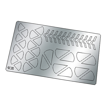 Freedecor, Металлизированные наклейки №182, серебро