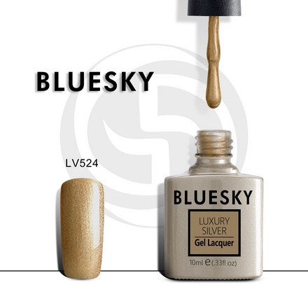 Bluesky, Гель-лак Luxury Silver №524