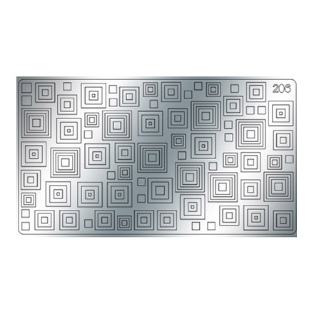 Freedecor, Металлизированные наклейки №206, серебро