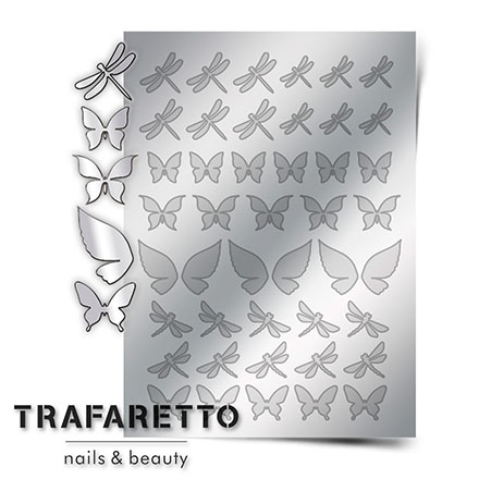Trafaretto, Металлизированные наклейки BF-01, серебро