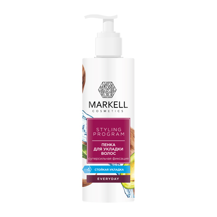 Markell, Пенка для укладки волос Everyday, суперсильная фикс