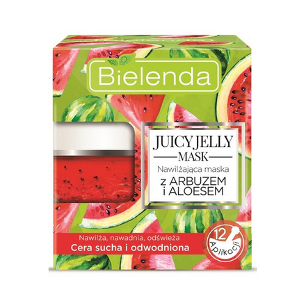 Bielenda, Маска для лица Juicy Jelly, арбуз и алоэ, 50 г