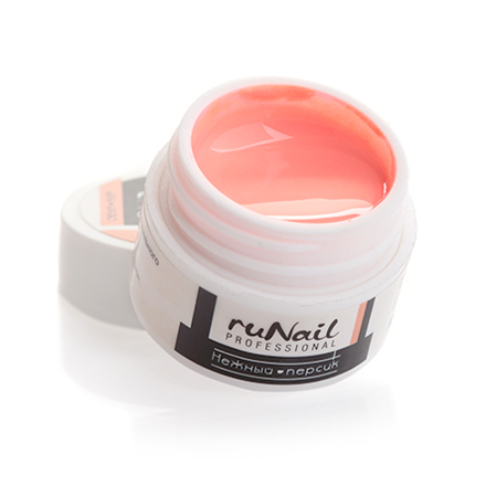 ruNail, УФ-гель цветной (Нежный Персик, Cream Puff), 7,5 г