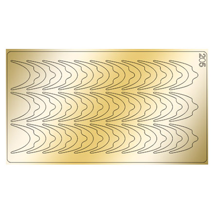 Freedecor, Металлизированные наклейки №205, золото
