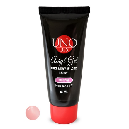 UNO LUX, AcrylGel Baby Pink, 60 мл