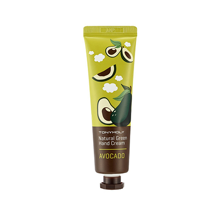 Tony Moly, Крем для рук Natural Green Hand Cream, Avocado