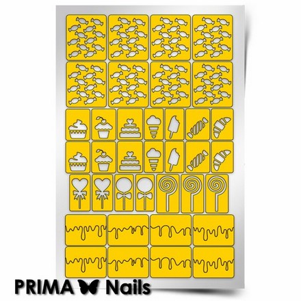 Prima Nails, Трафареты «Кондитерская»