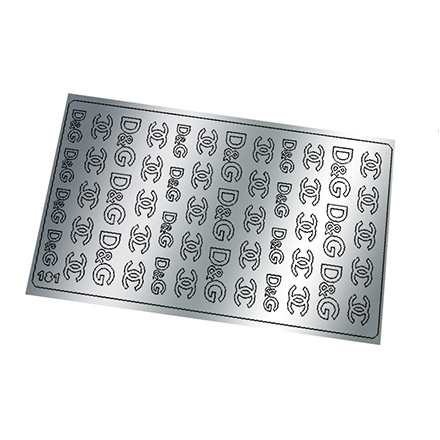 Freedecor, Металлизированные наклейки №181, серебро
