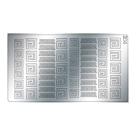 Freedecor, Металлизированные наклейки №204, серебро