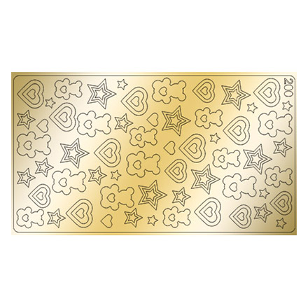 Freedecor, Металлизированные наклейки №200, золото