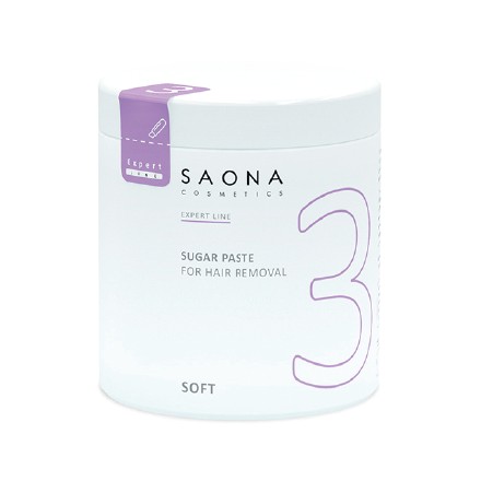 Saona Cosmetics, Сахарная паста для депиляции Soft, мягкая, 