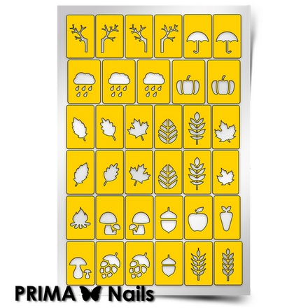Prima Nails, Трафареты «Осень»