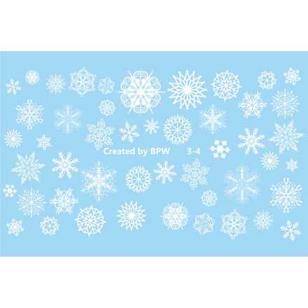 BPW.Style, Слайдер-дизайн «Белые снежинки» №3-4