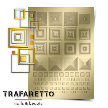 Trafaretto, Металлизированные наклейки GM-03, золото