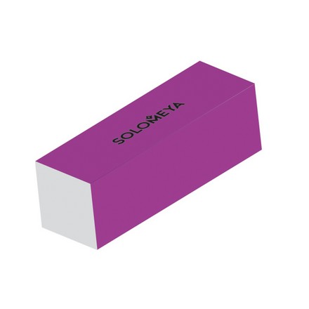 Solomeya, Блок-шлифовщик для ногтей, фиолетовый, 120