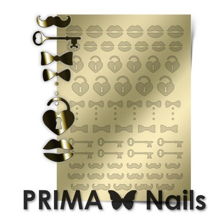 Prima Nails, Металлизированные наклейки FSH-04, золото