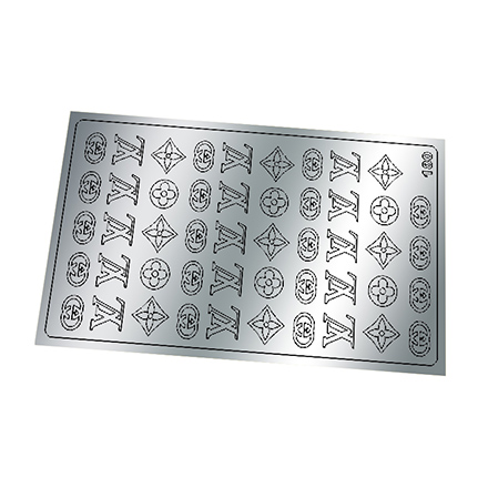 Freedecor, Металлизированные наклейки №180, серебро